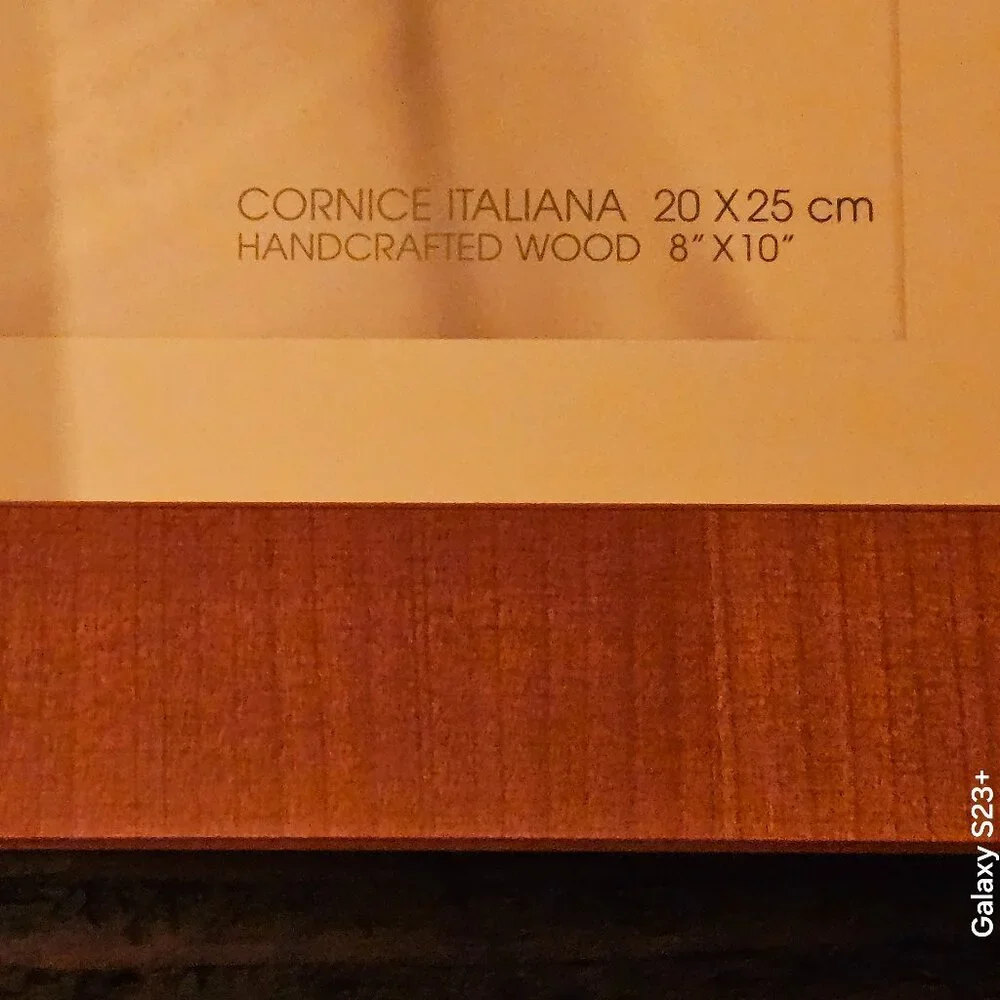 RARE NIB ITALIAN BUSSOLARI HANDCRAFTED CORNICE ITALIANA WOOD 8x10 PICTURE FRAME